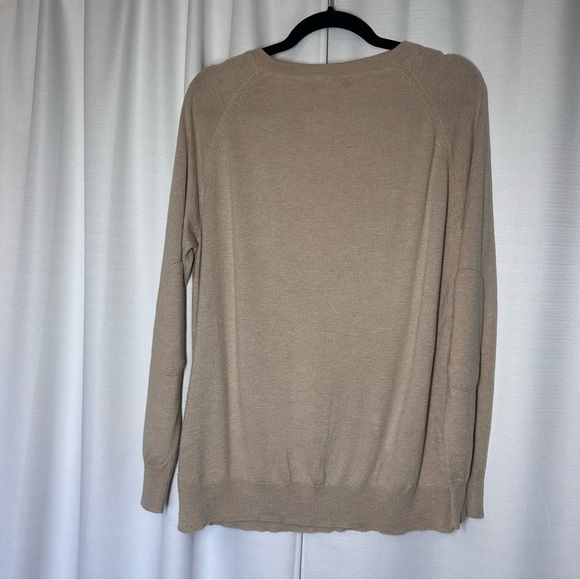 Banana Republic Sweater Womens Wool Crew Neck Gold Stars Nautical Minimalist XL - Picture 9 of 11